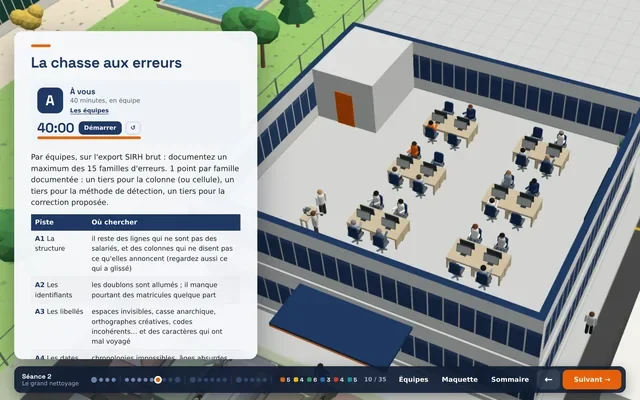 La chasse aux erreurs dans le support de formation